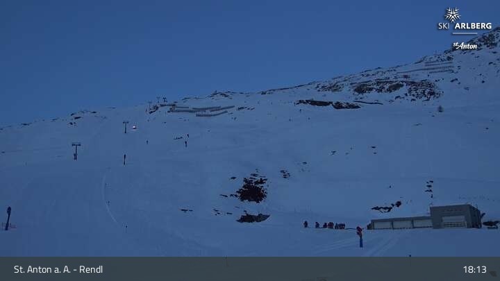Archiv Foto Webcam Bergrestaurant Rendl (Arlberg)