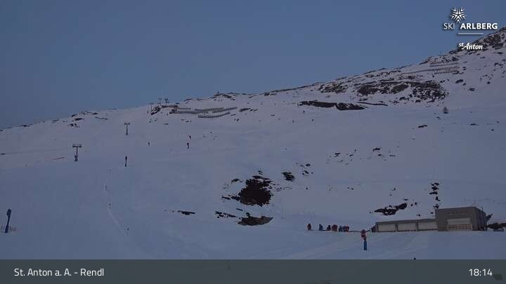 Archiv Foto Webcam Bergrestaurant Rendl (Arlberg)