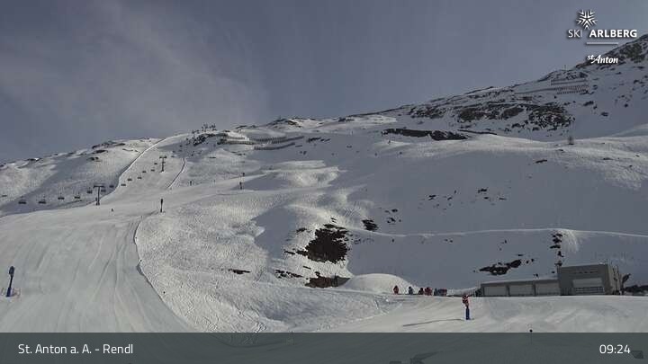 Archiv Foto Webcam Bergrestaurant Rendl (Arlberg)