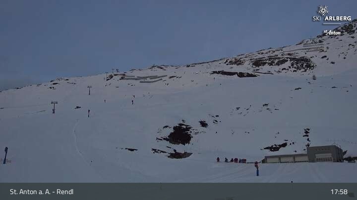 Archiv Foto Webcam Bergrestaurant Rendl (Arlberg)