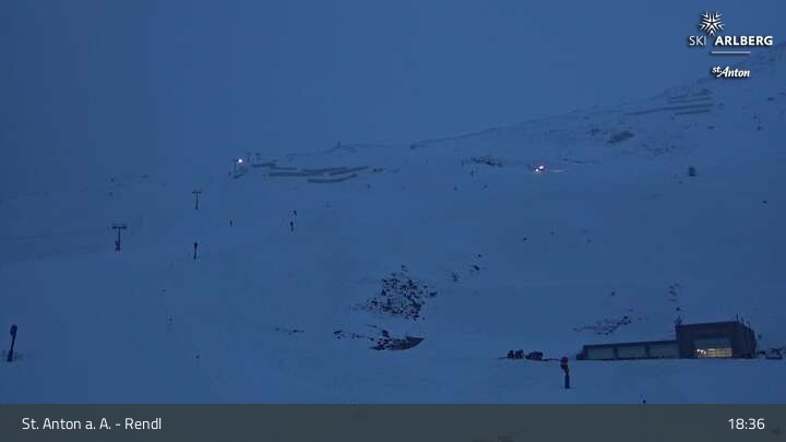 Archiv Foto Webcam Bergrestaurant Rendl (Arlberg)