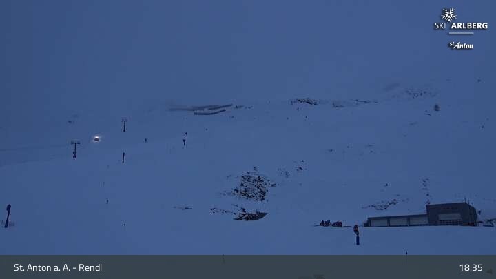 Archiv Foto Webcam Bergrestaurant Rendl (Arlberg)