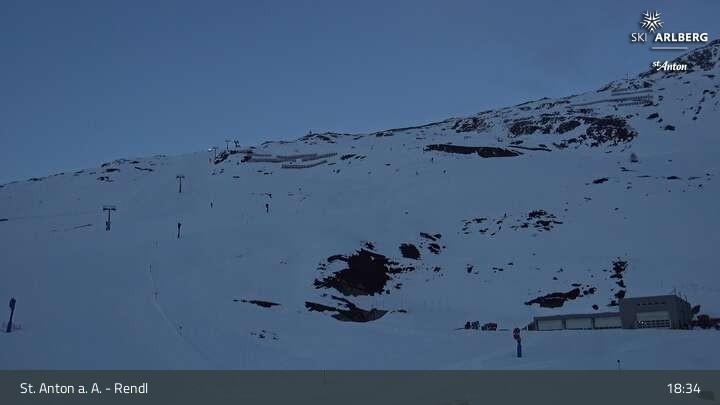 Archiv Foto Webcam Bergrestaurant Rendl (Arlberg)
