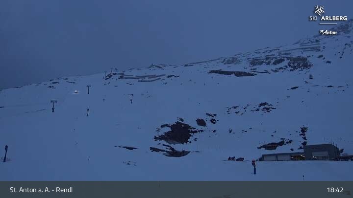 Archiv Foto Webcam Bergrestaurant Rendl (Arlberg)