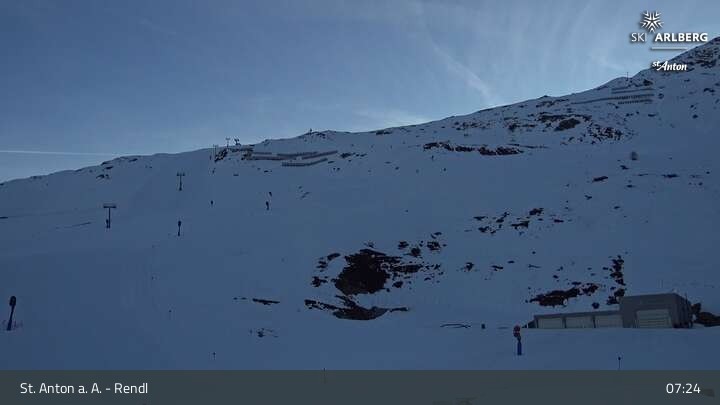 Archiv Foto Webcam Bergrestaurant Rendl (Arlberg)