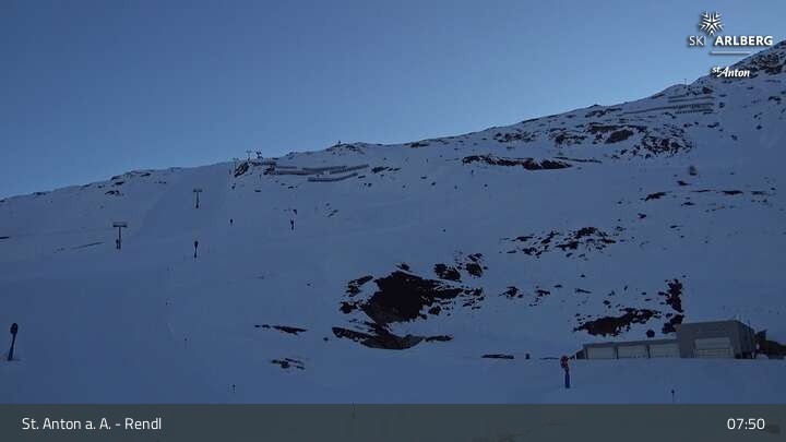 Archived image Webcam Mountain Restaurant Rendl - St. Anton