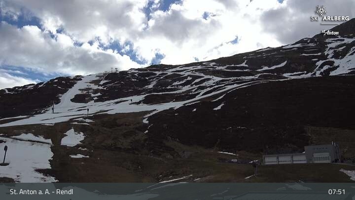 Archiv Foto Webcam Bergrestaurant Rendl (Arlberg)