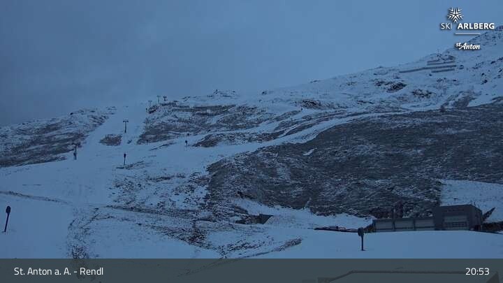 Archived image Webcam Mountain Restaurant Rendl - St. Anton
