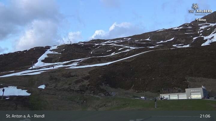 Archived image Webcam Mountain Restaurant Rendl - St. Anton