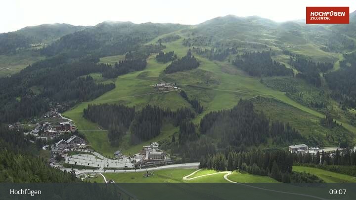 Archiv Foto Webcam Zillertal Parkplatz am Klausboden
