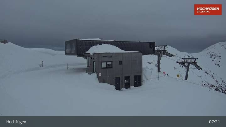 Archiv Foto Webcam Bergstation Waidoffenlift in Hochfügen