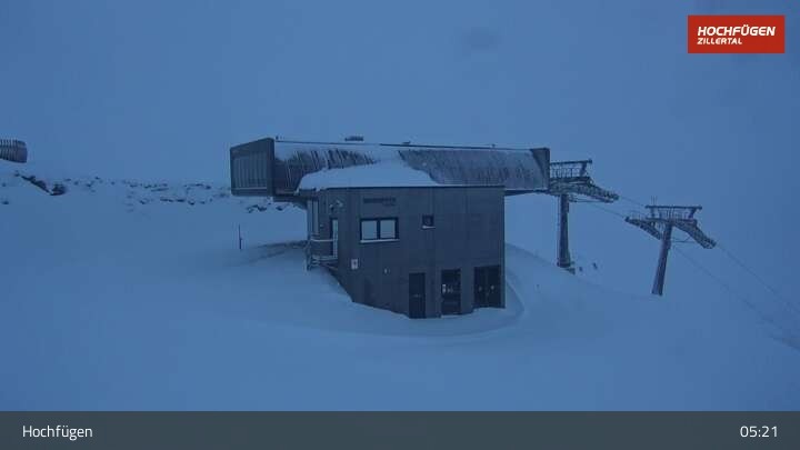 Archiv Foto Webcam Bergstation Waidoffenlift in Hochfügen