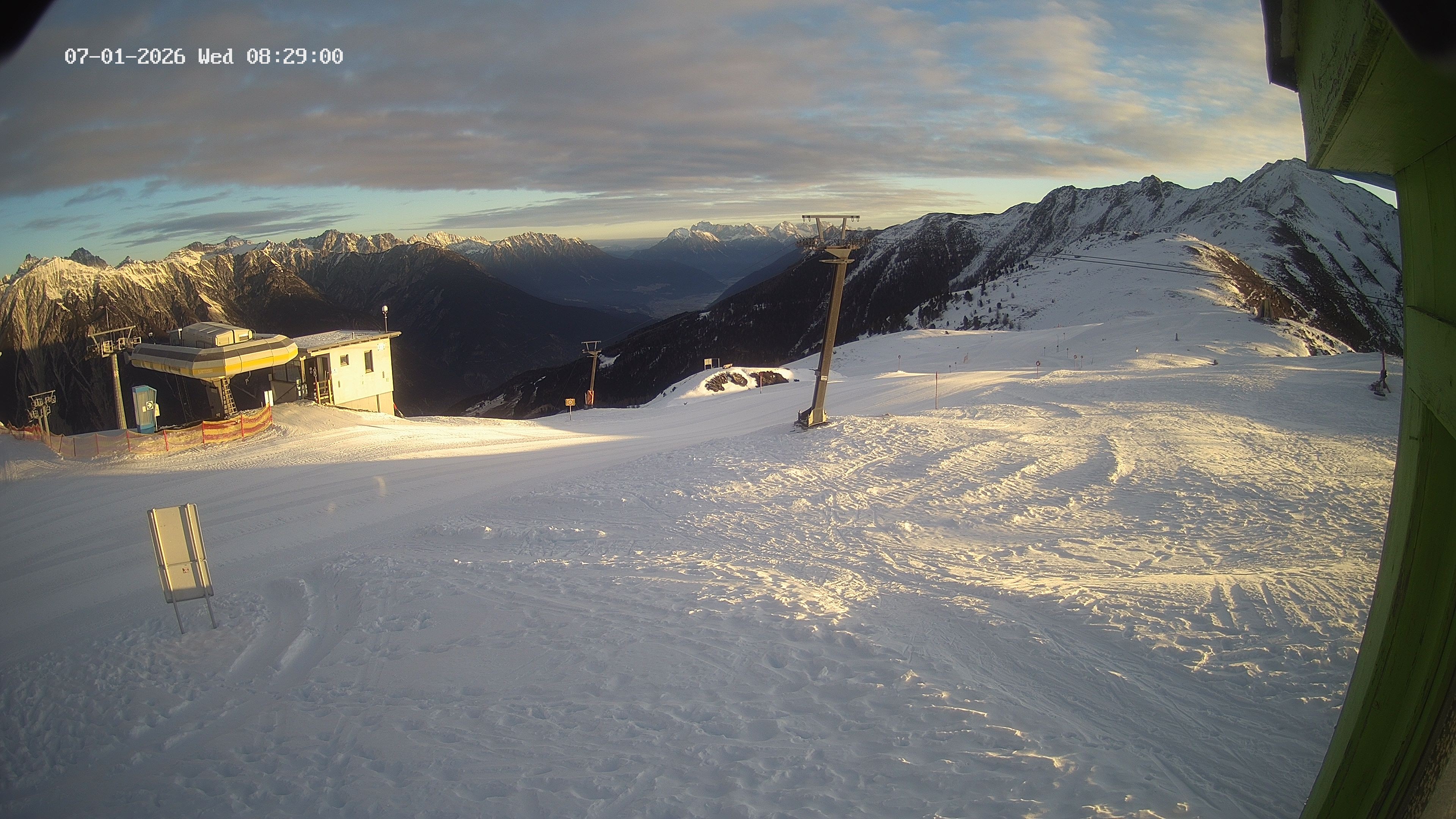 Archiv Foto Webcam Bergstation Venetbahn in Landeck