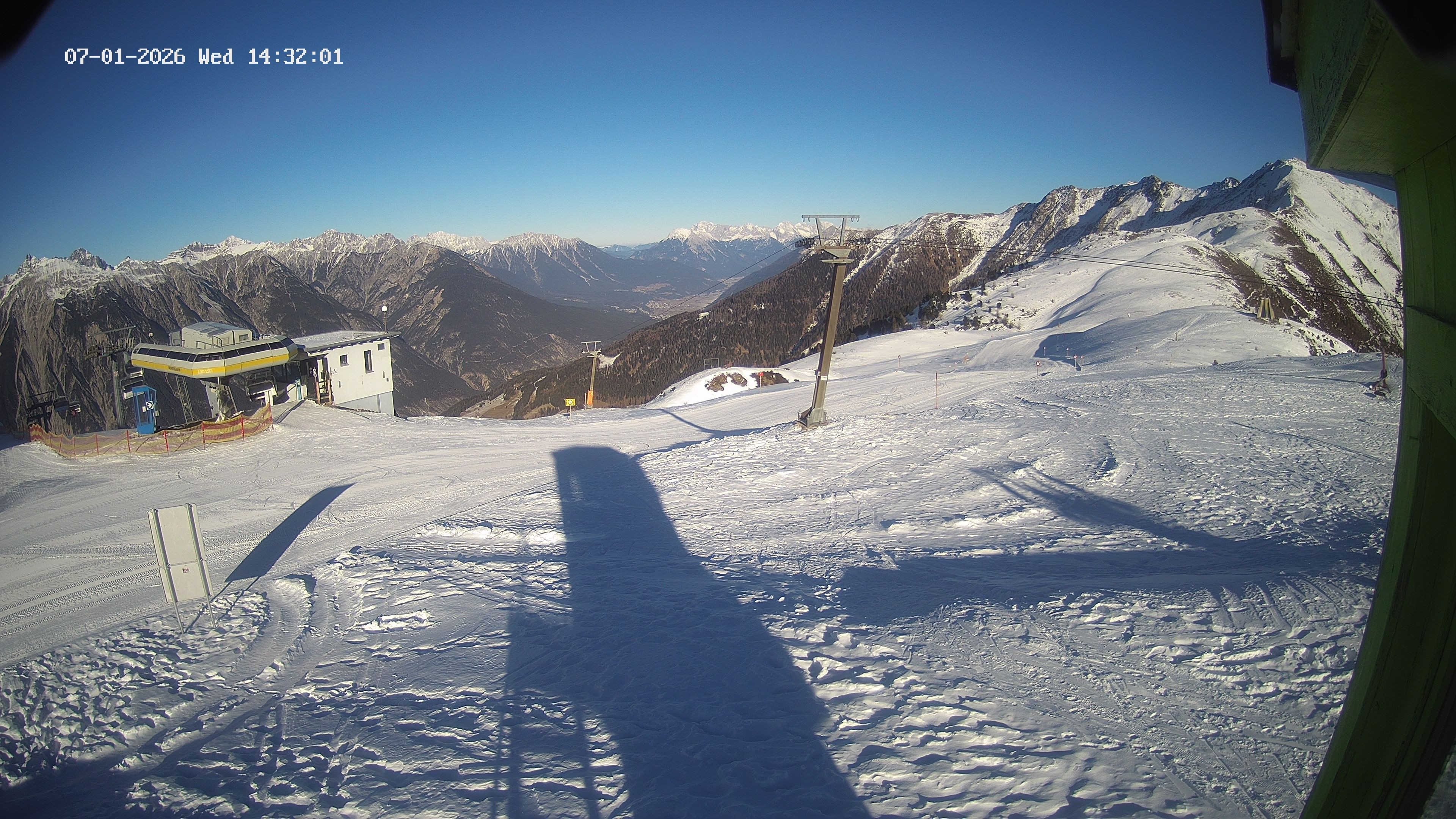 Archiv Foto Webcam Bergstation Venetbahn in Landeck