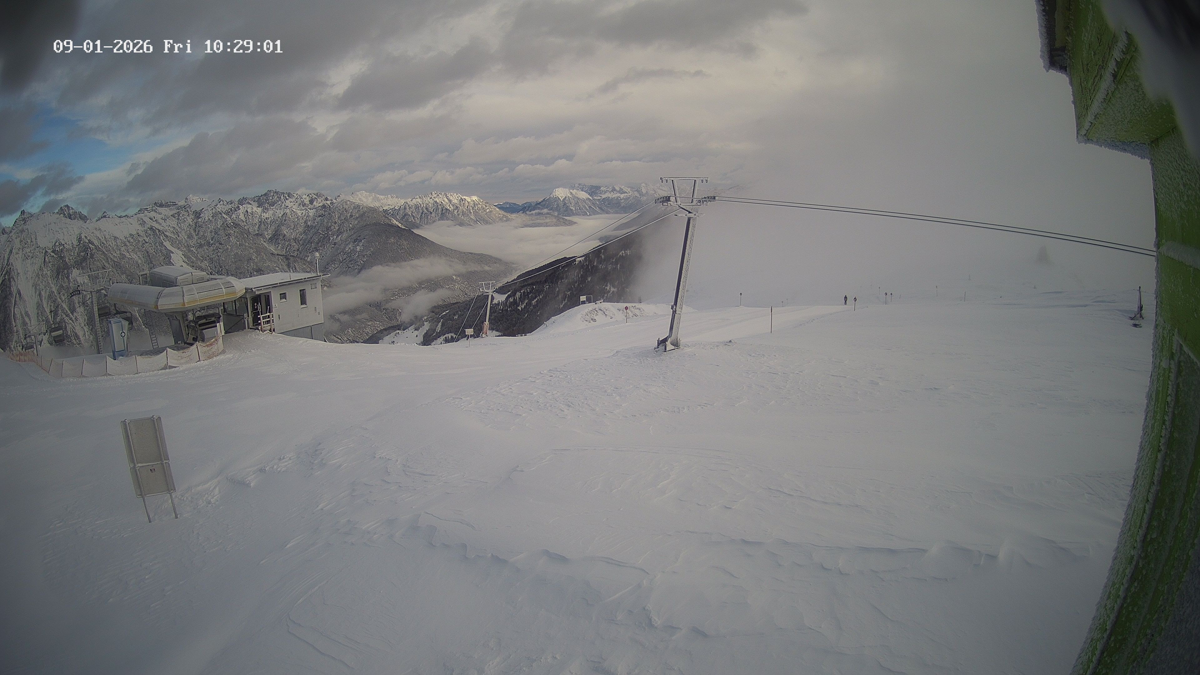 Archiv Foto Webcam Bergstation Venetbahn in Landeck