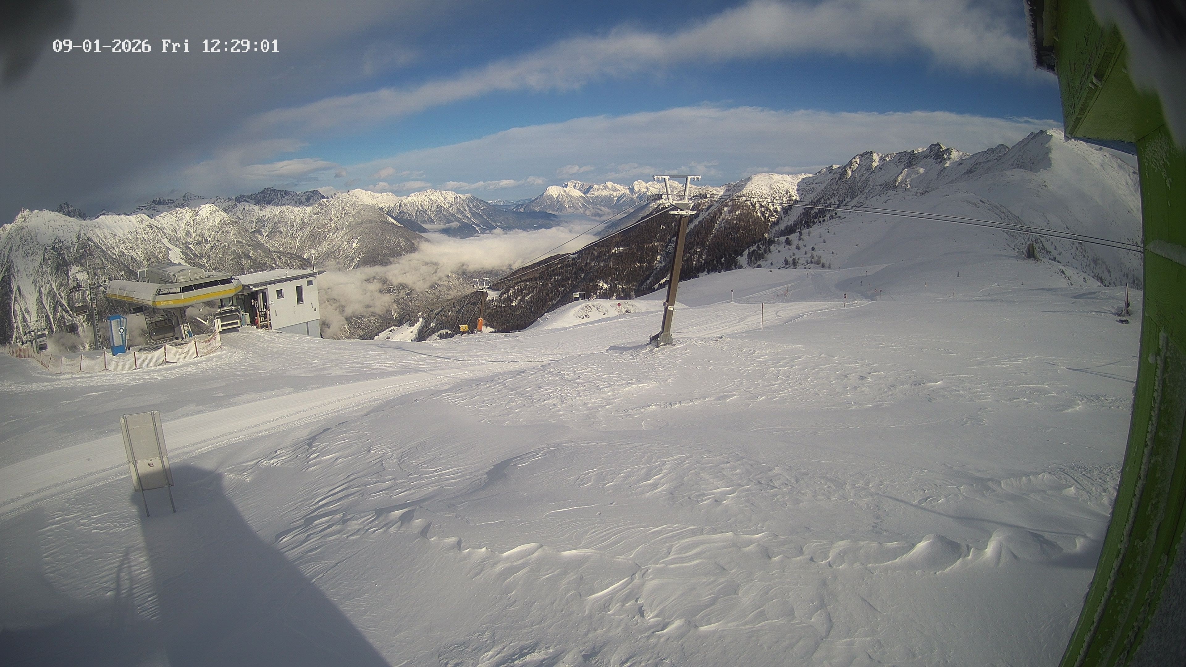 Archiv Foto Webcam Bergstation Venetbahn in Landeck