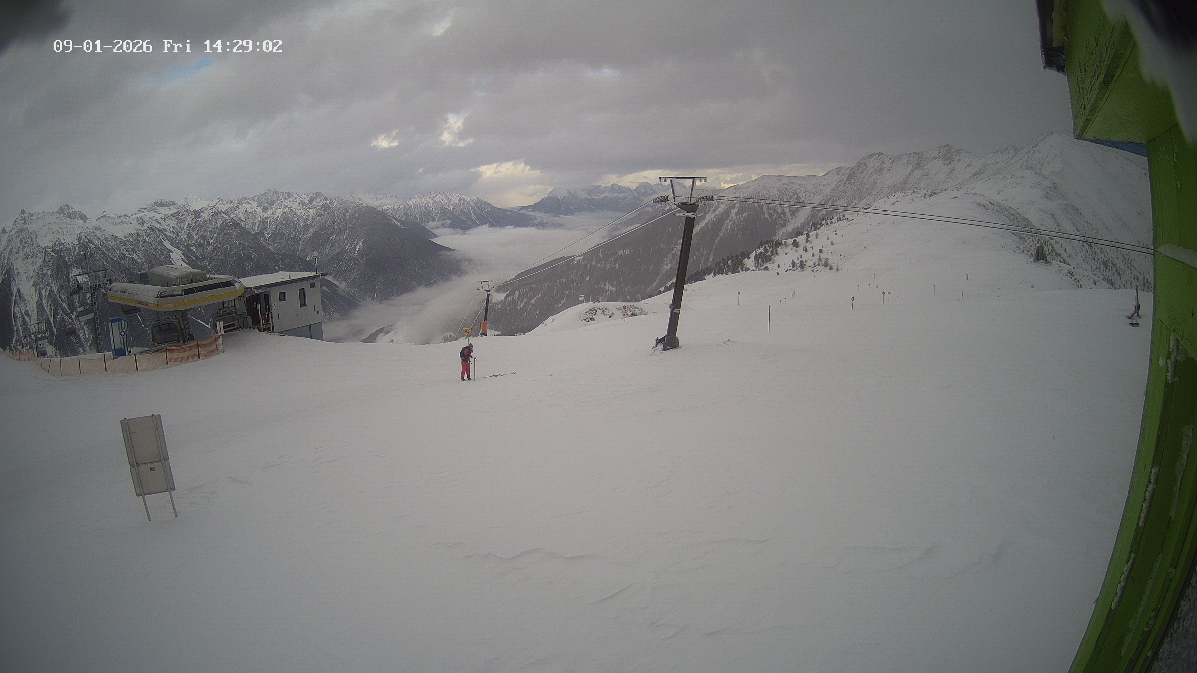 Archiv Foto Webcam Bergstation Venetbahn in Landeck