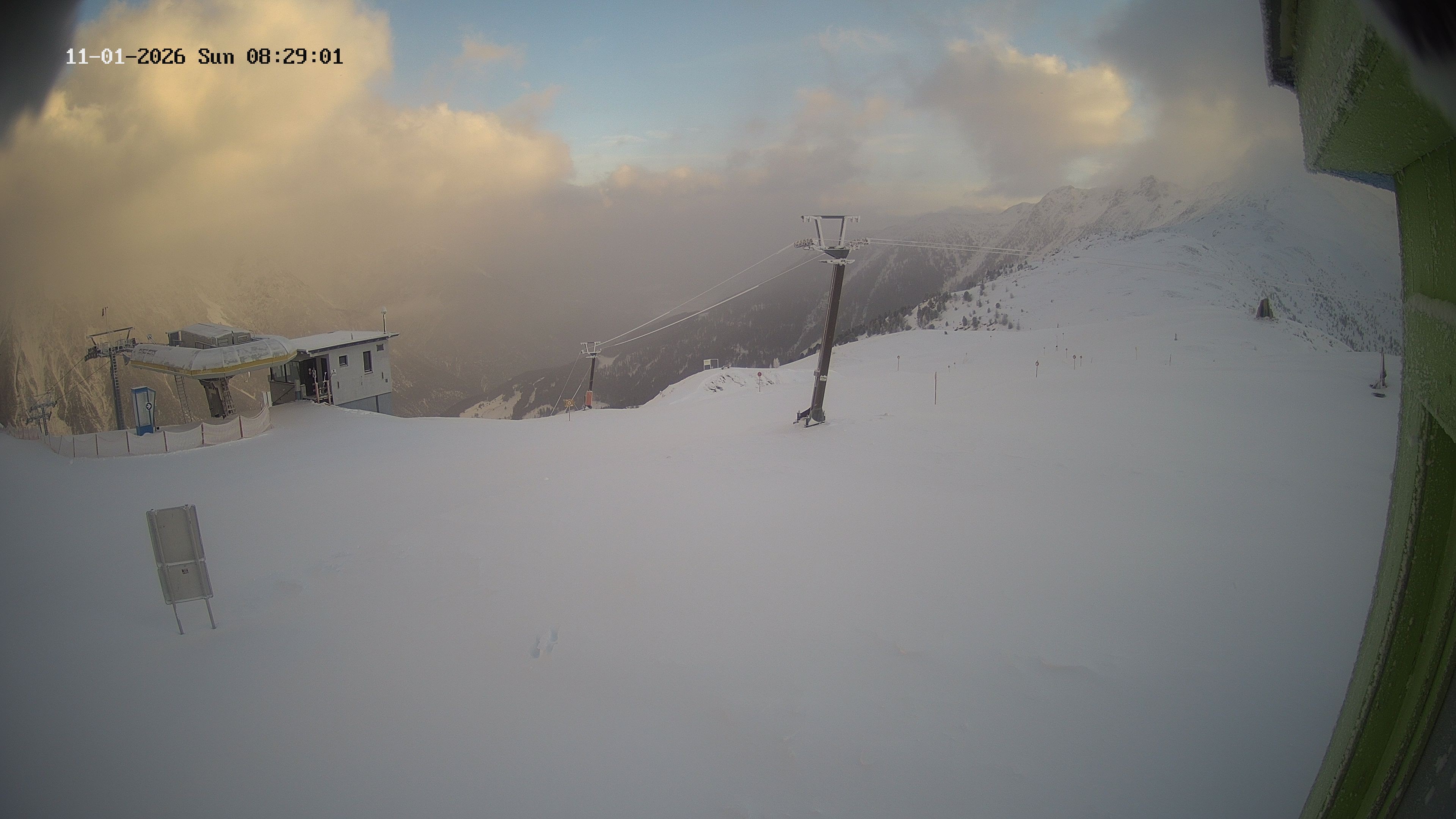 Archiv Foto Webcam Bergstation Venetbahn in Landeck