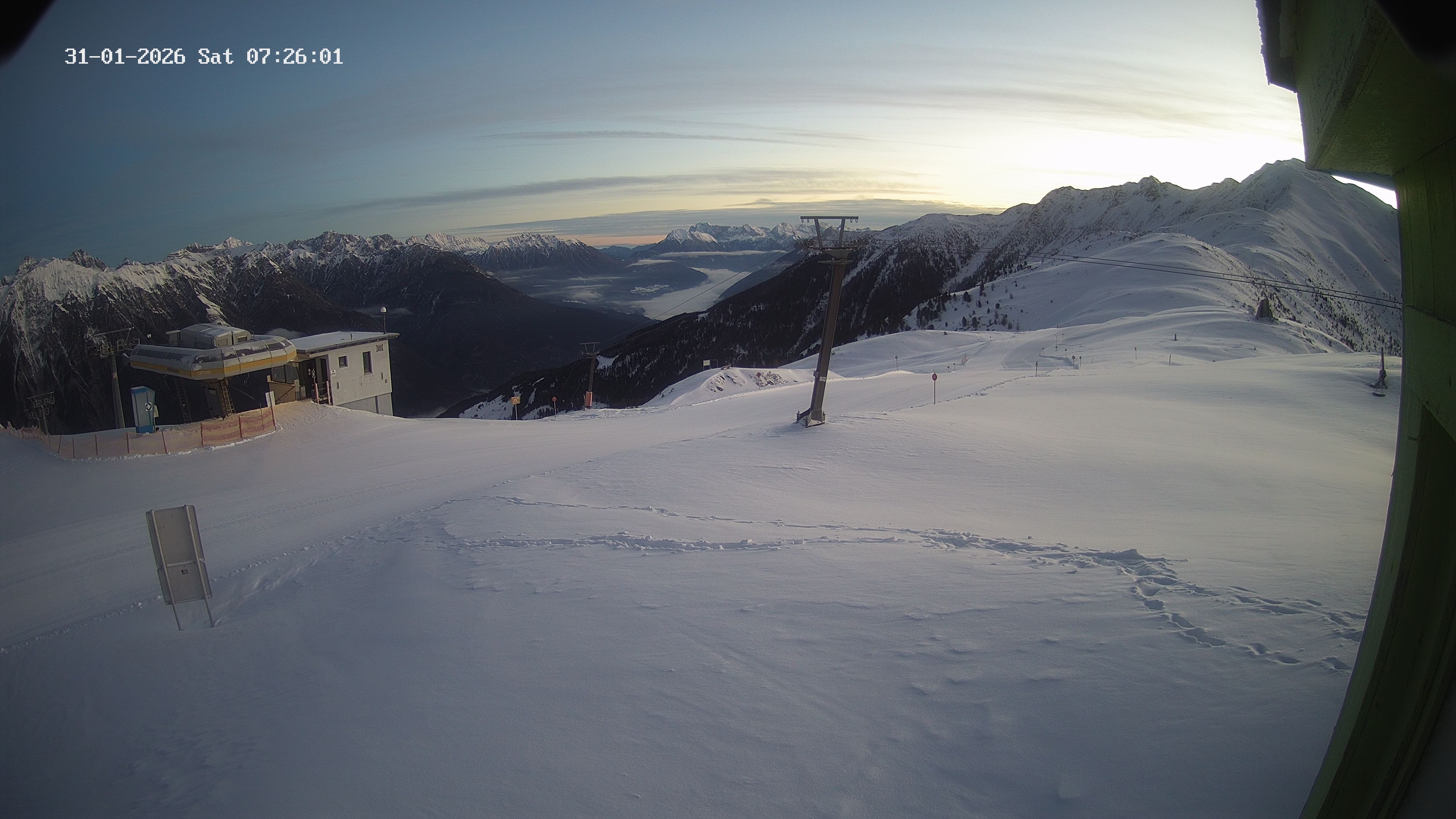 Archiv Foto Webcam Bergstation Venetbahn in Landeck