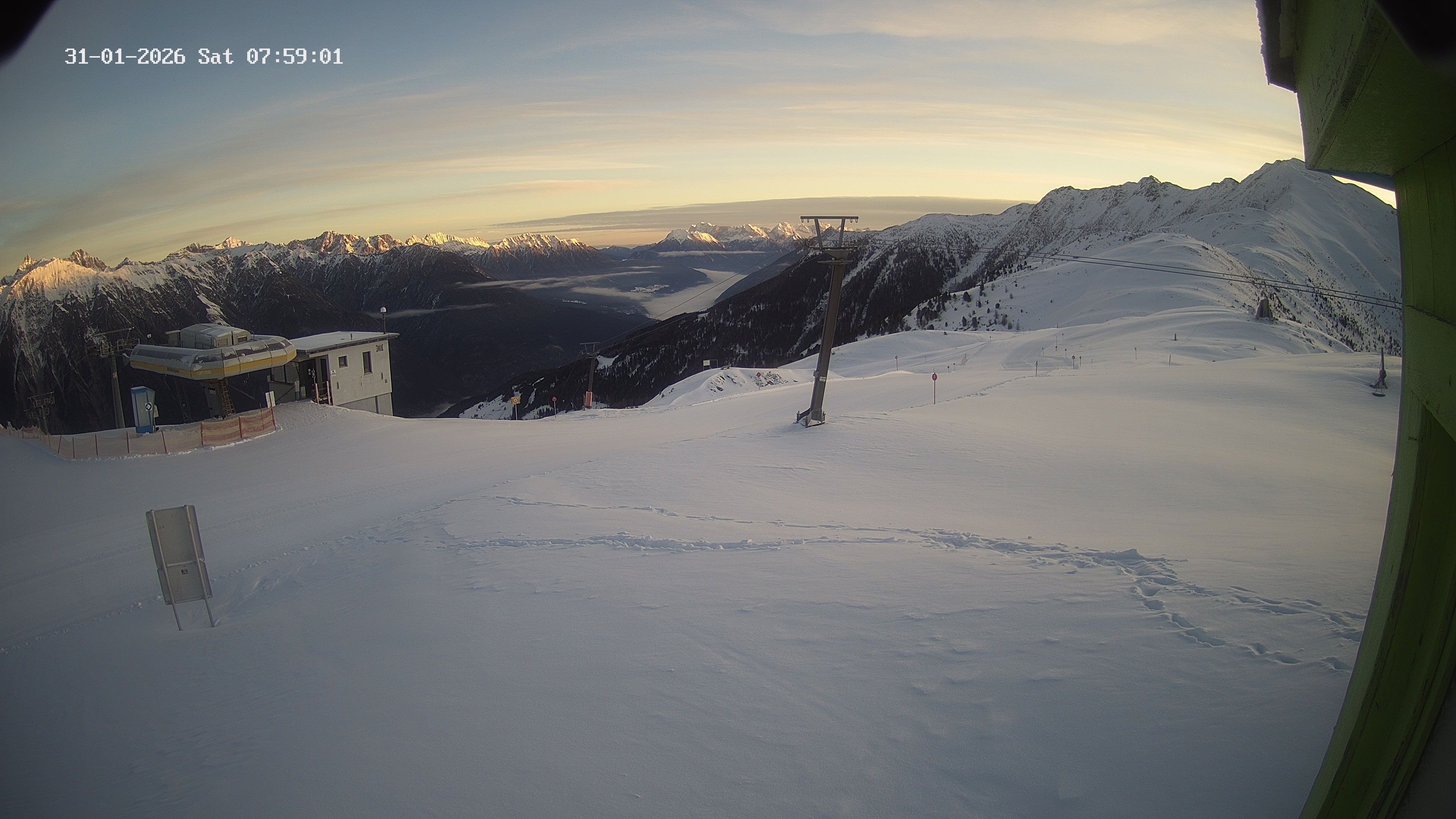 Archiv Foto Webcam Bergstation Venetbahn in Landeck
