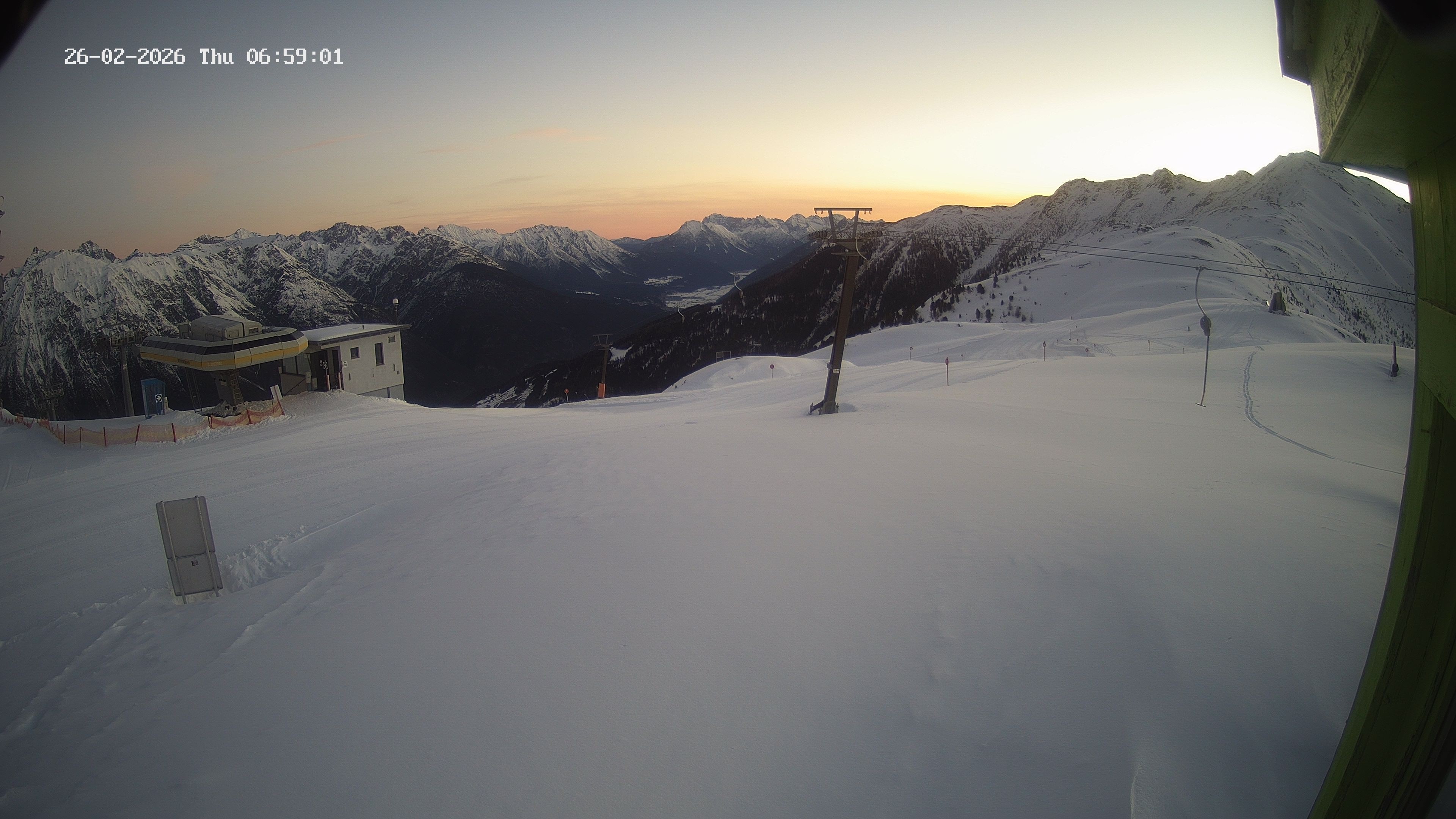 Archiv Foto Webcam Bergstation Venetbahn in Landeck