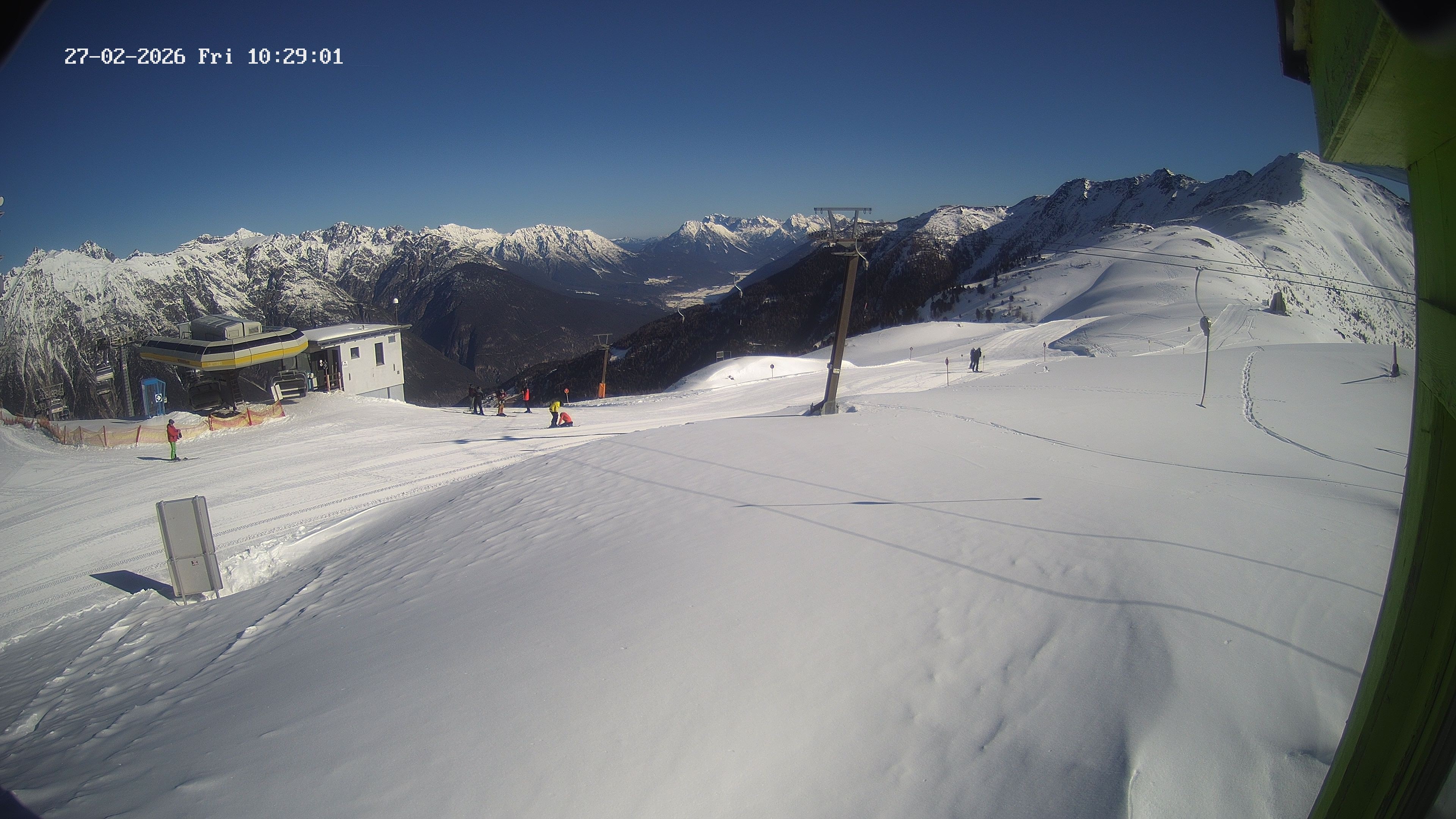 Archiv Foto Webcam Bergstation Venetbahn in Landeck