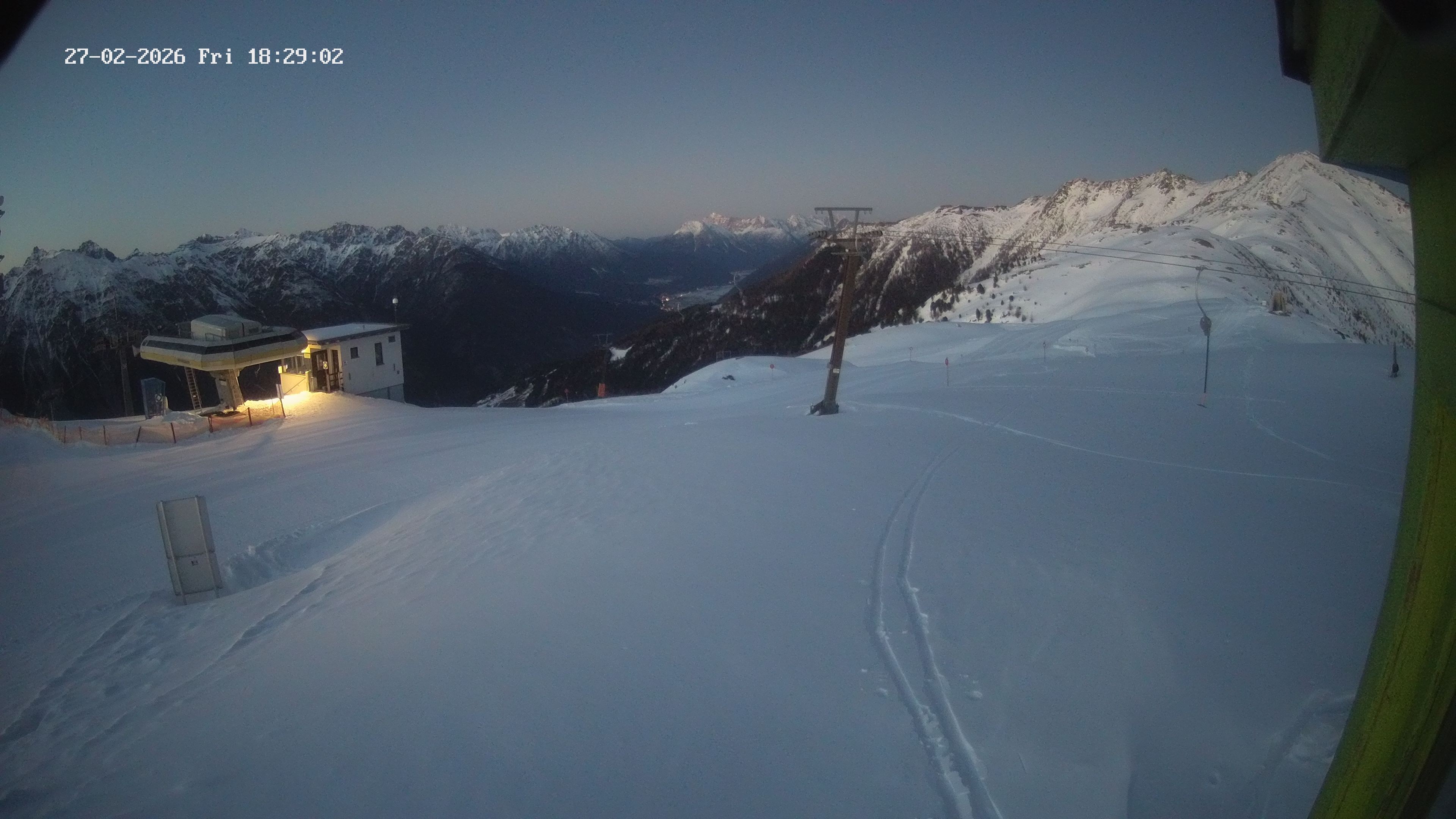 Archiv Foto Webcam Bergstation Venetbahn in Landeck