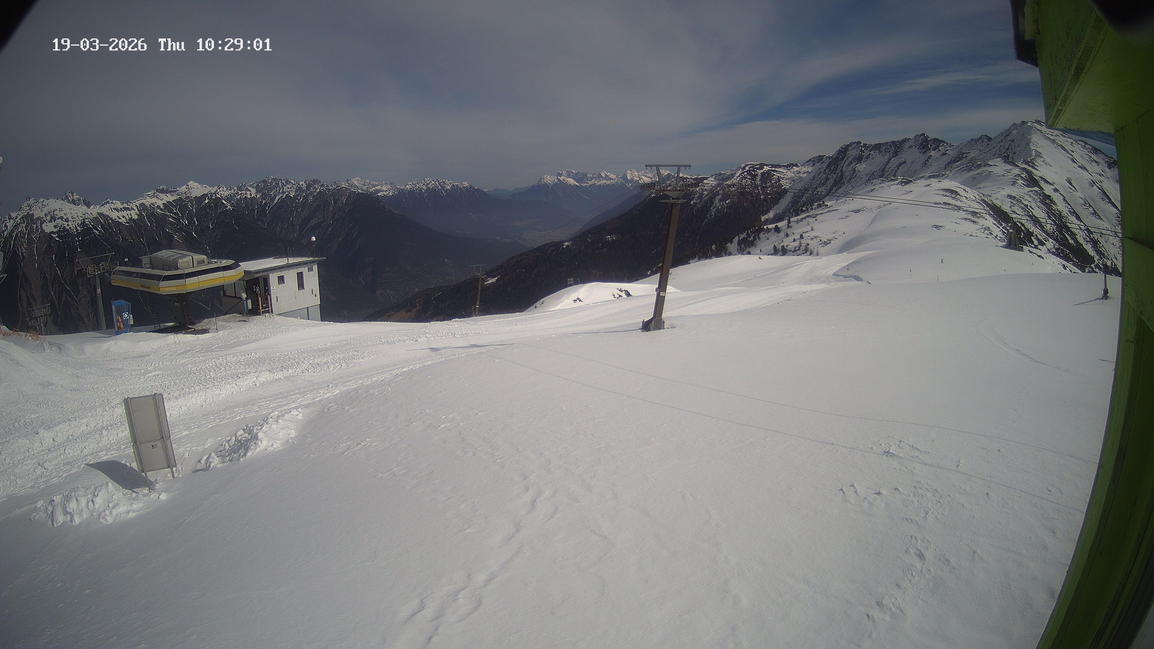 Archiv Foto Webcam Bergstation Venetbahn in Landeck