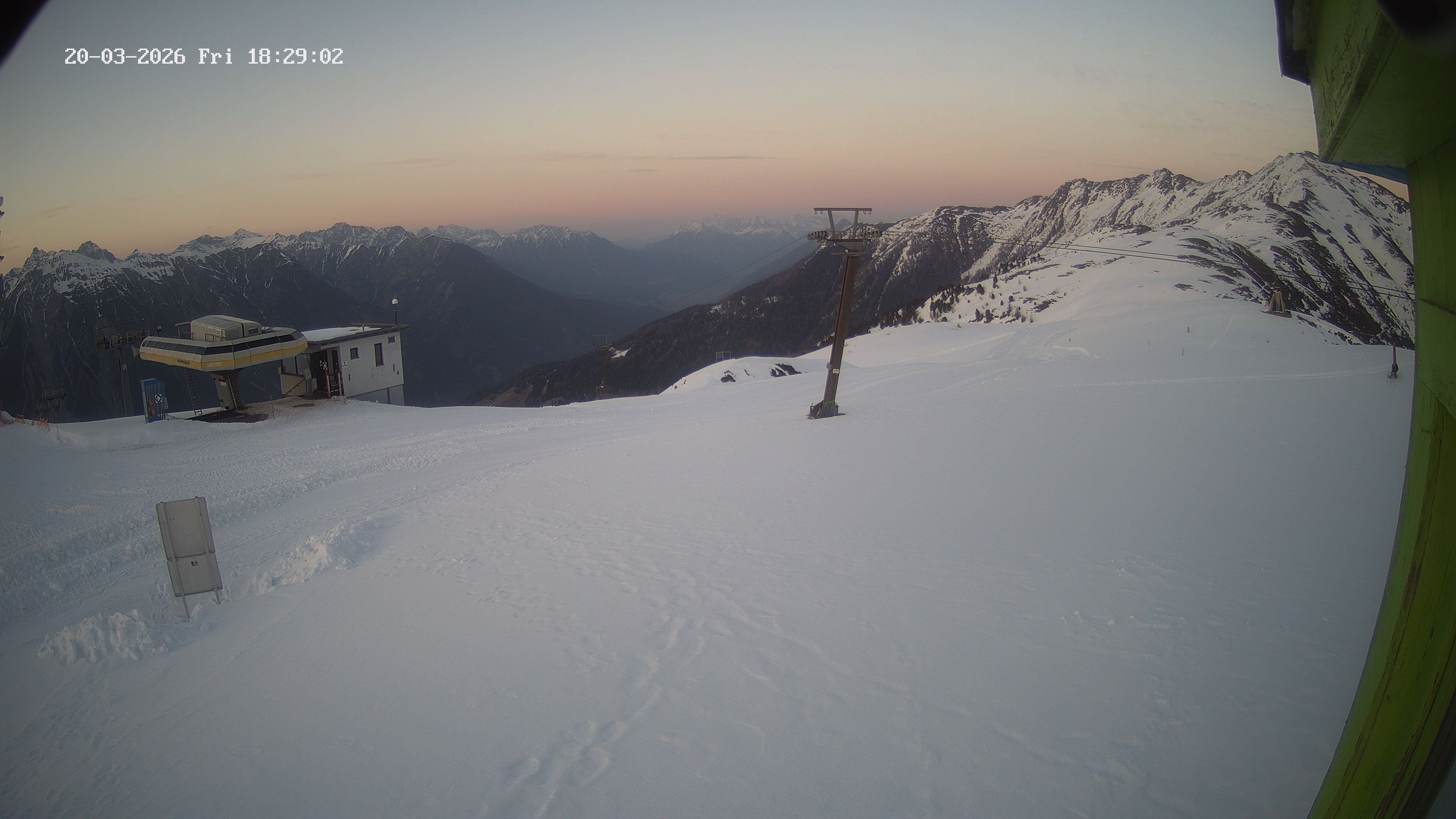 Archiv Foto Webcam Bergstation Venetbahn in Landeck