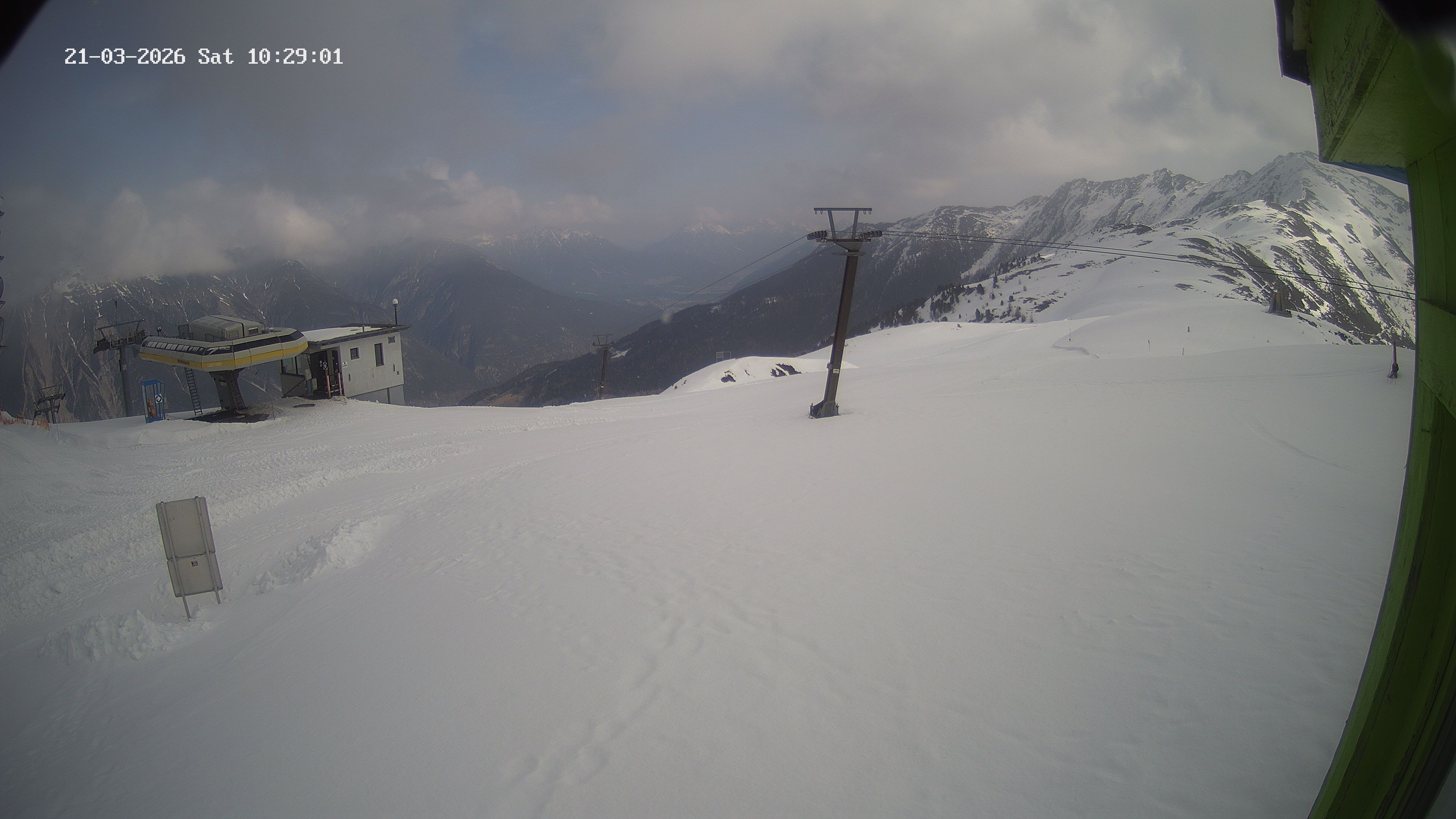 Archiv Foto Webcam Bergstation Venetbahn in Landeck
