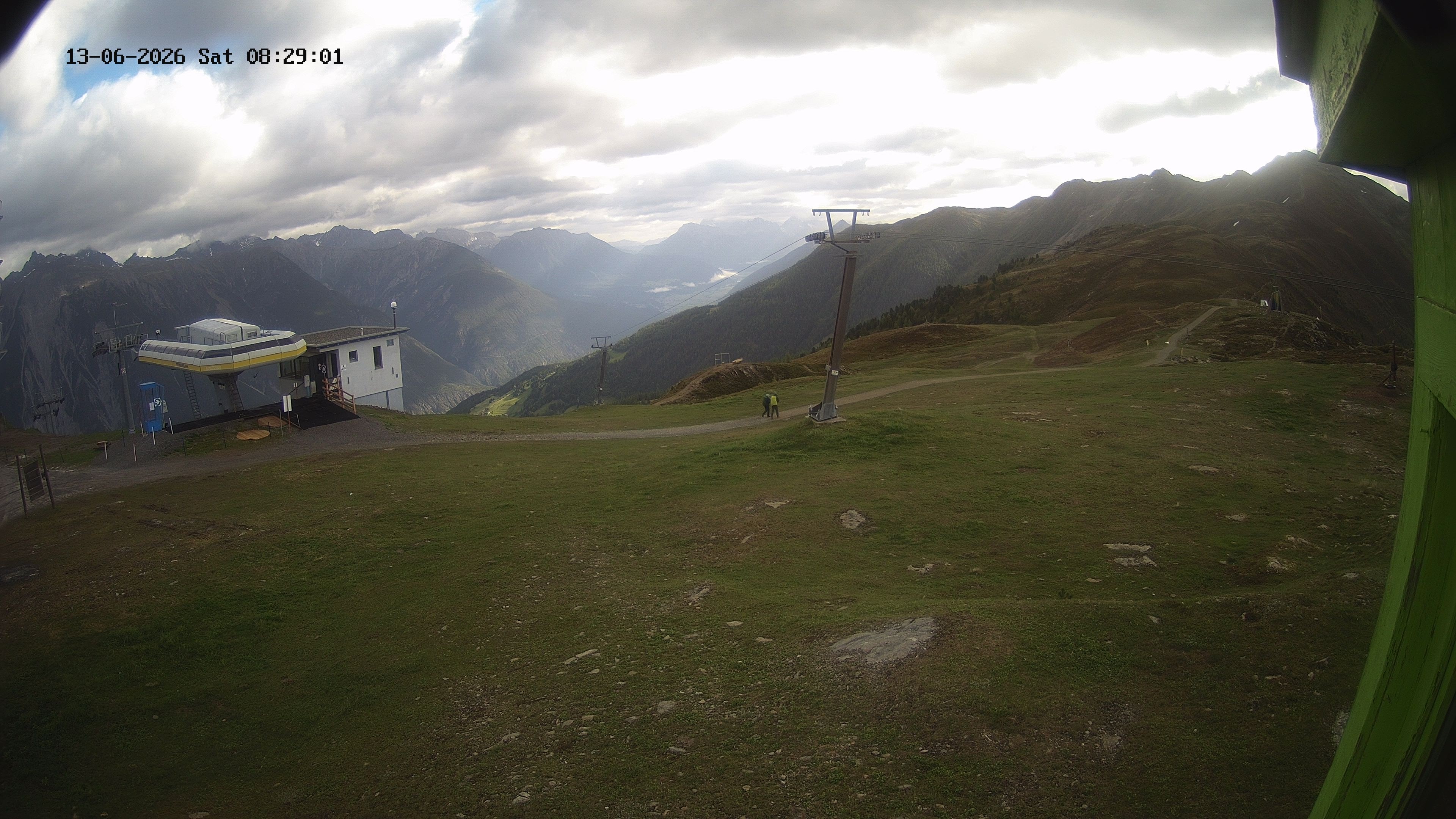 Archiv Foto Webcam Bergstation Venetbahn in Landeck