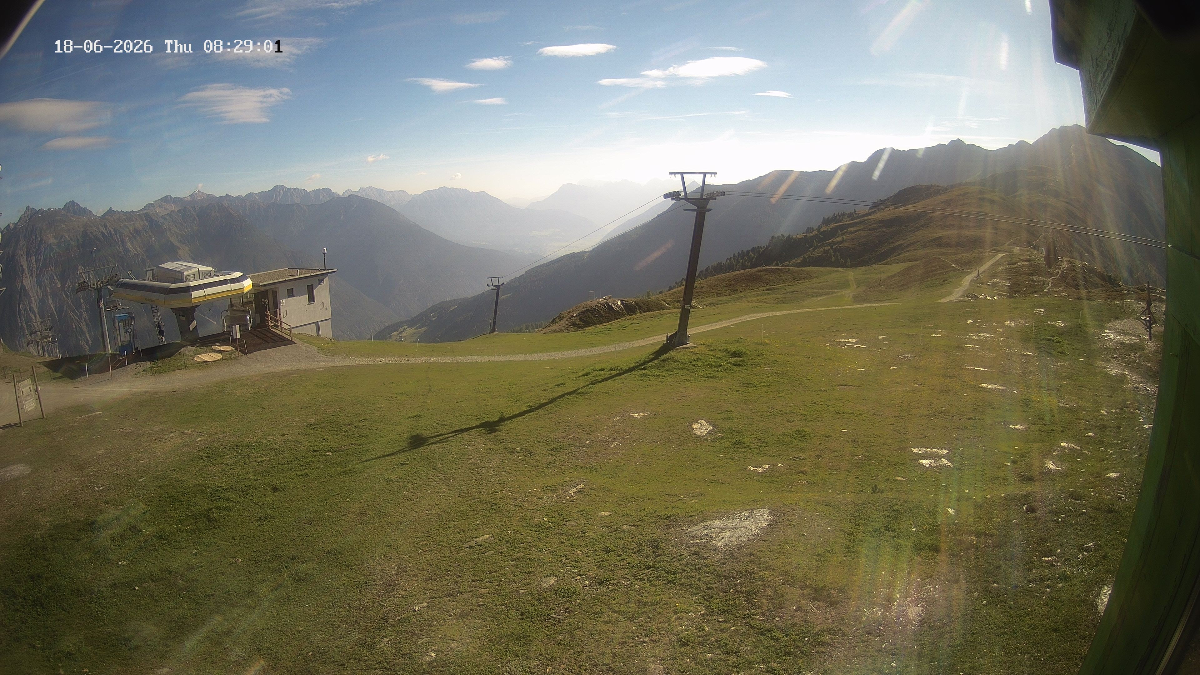 Archiv Foto Webcam Bergstation Venetbahn in Landeck