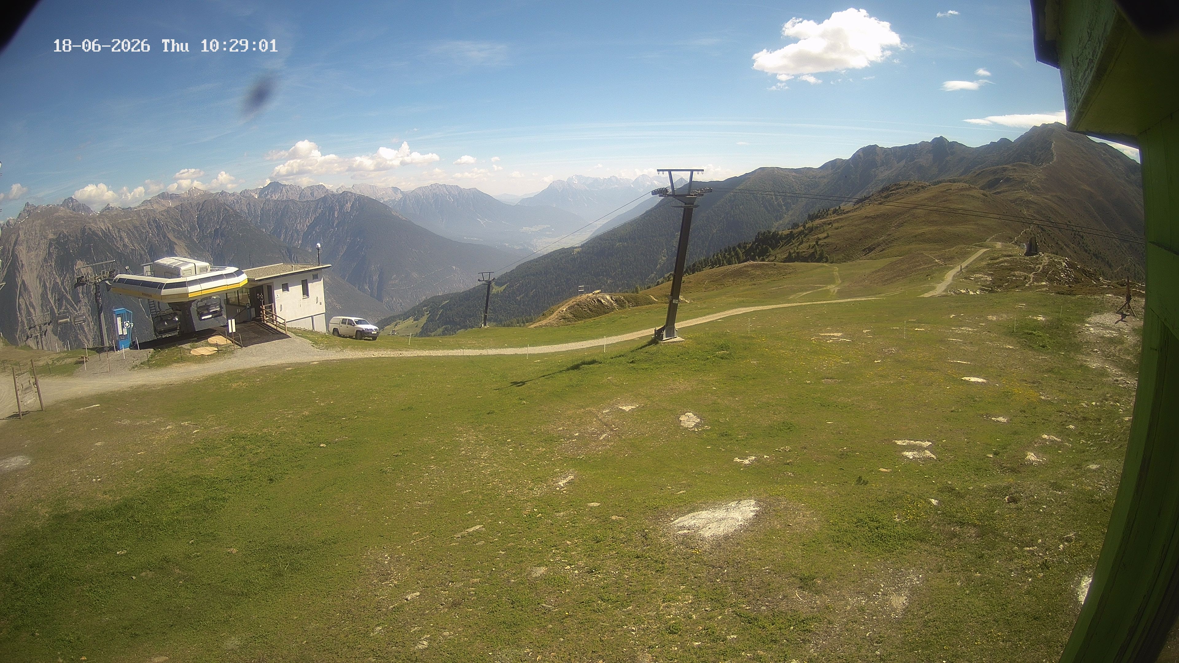 Archiv Foto Webcam Bergstation Venetbahn in Landeck