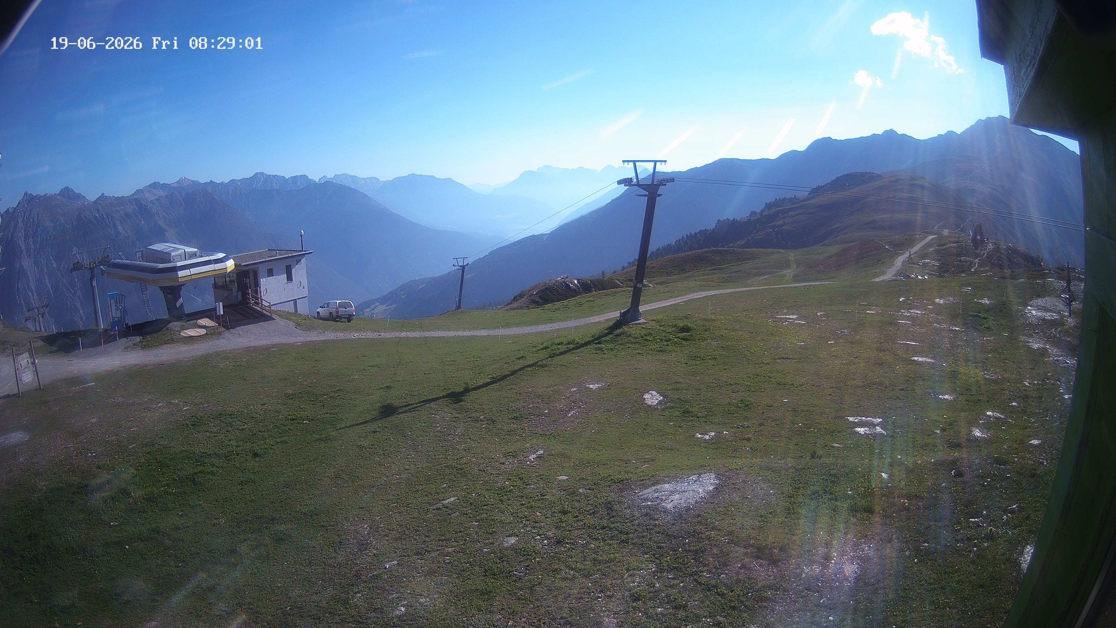 Archiv Foto Webcam Bergstation Venetbahn in Landeck
