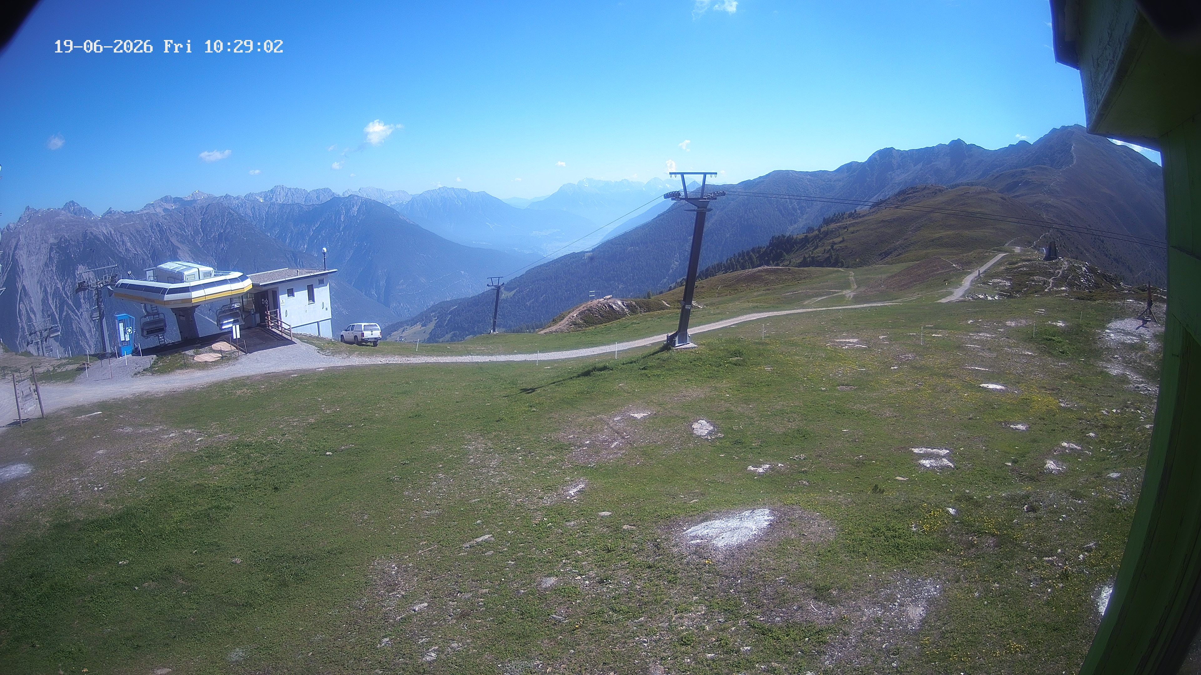 Archiv Foto Webcam Bergstation Venetbahn in Landeck