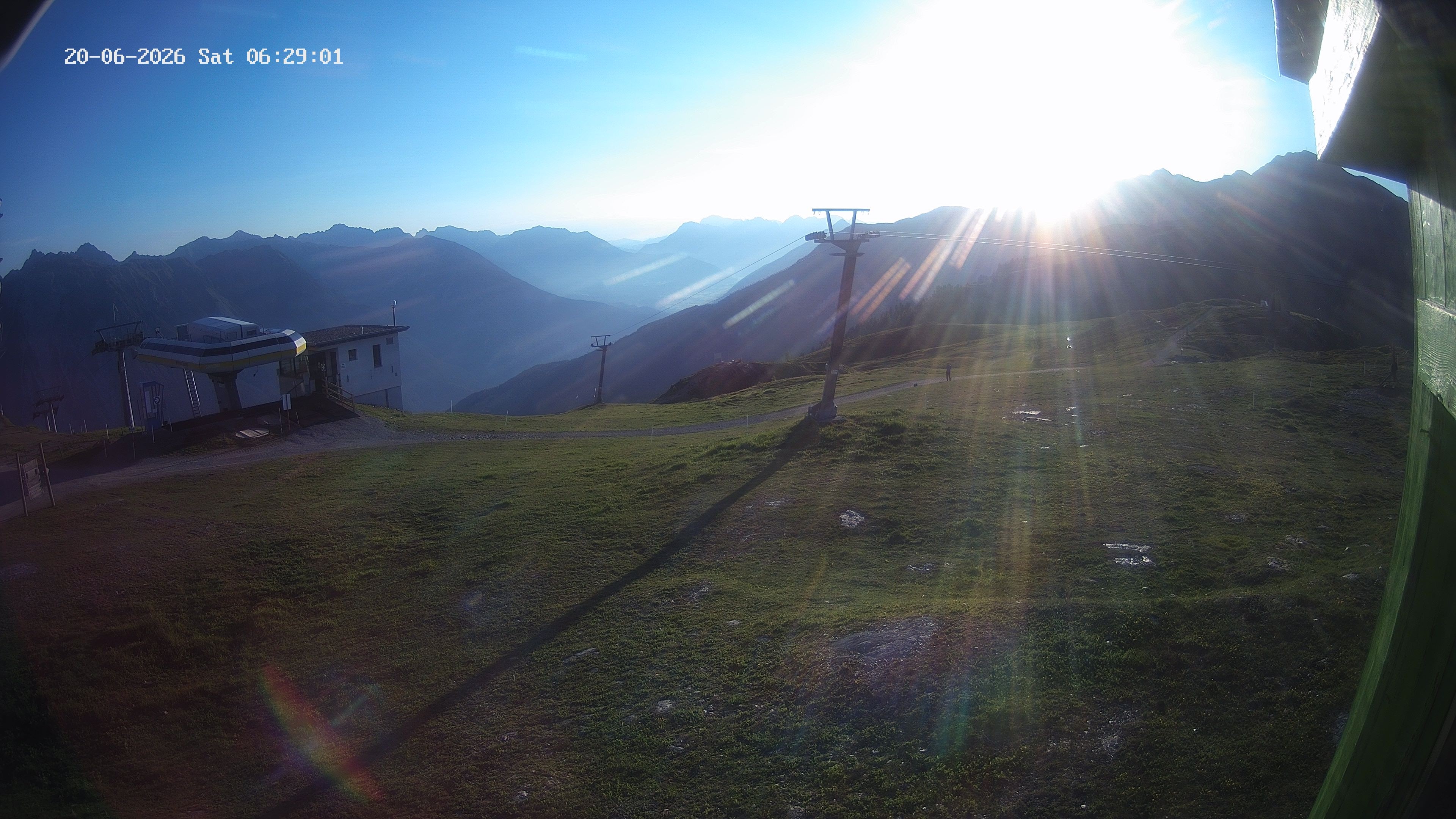 Archiv Foto Webcam Bergstation Venetbahn in Landeck