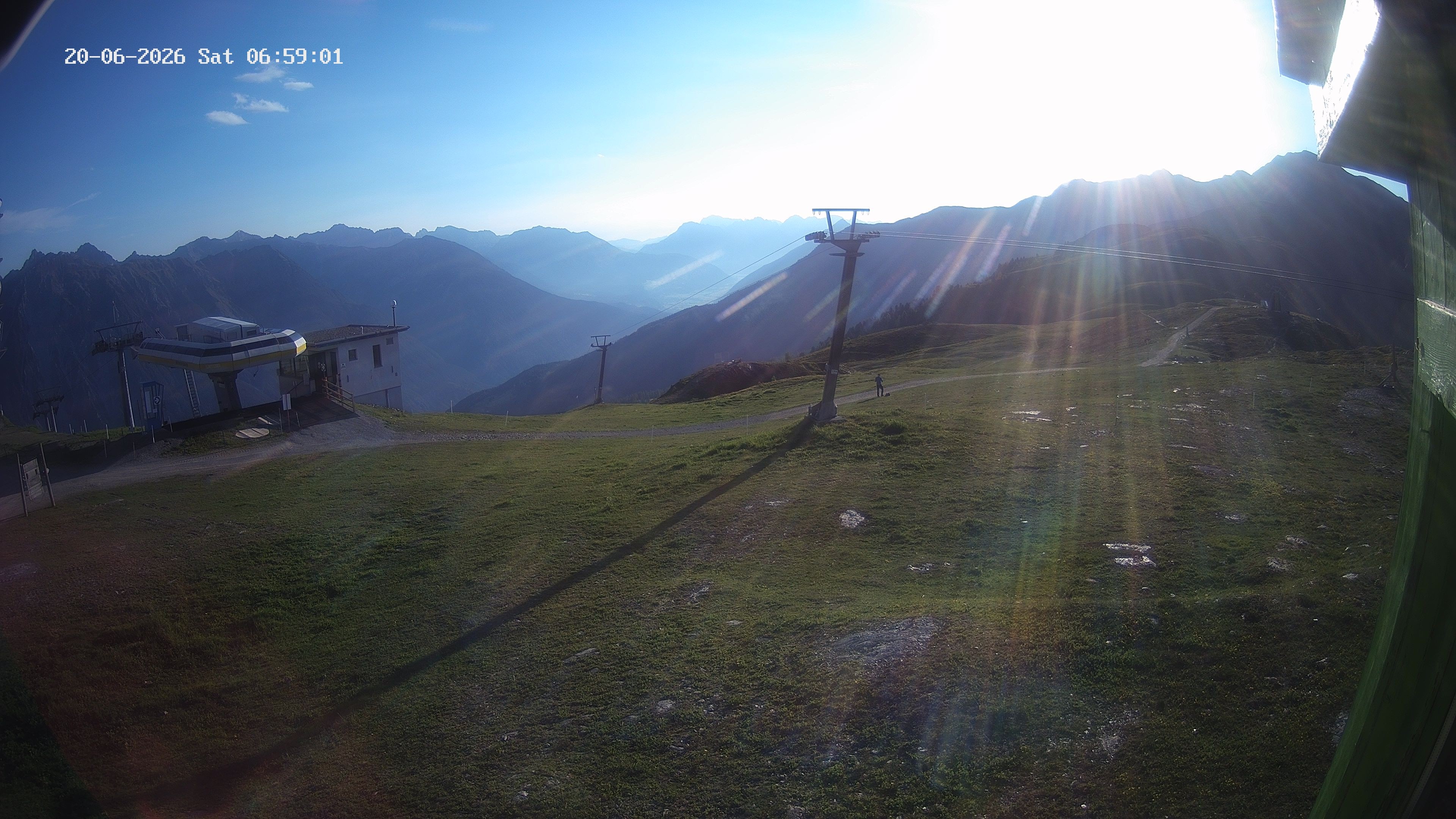Archiv Foto Webcam Bergstation Venetbahn in Landeck