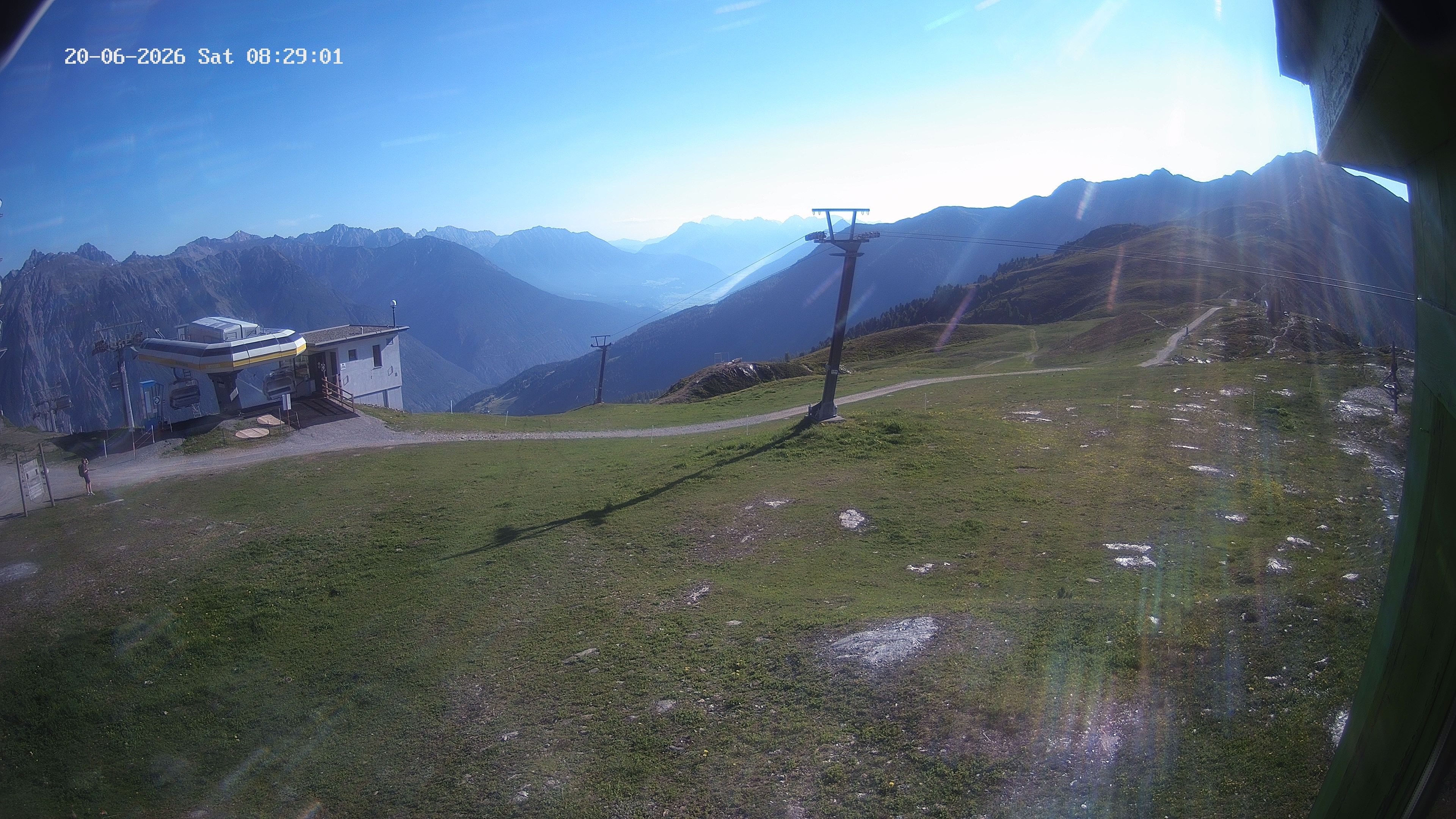 Archiv Foto Webcam Bergstation Venetbahn in Landeck