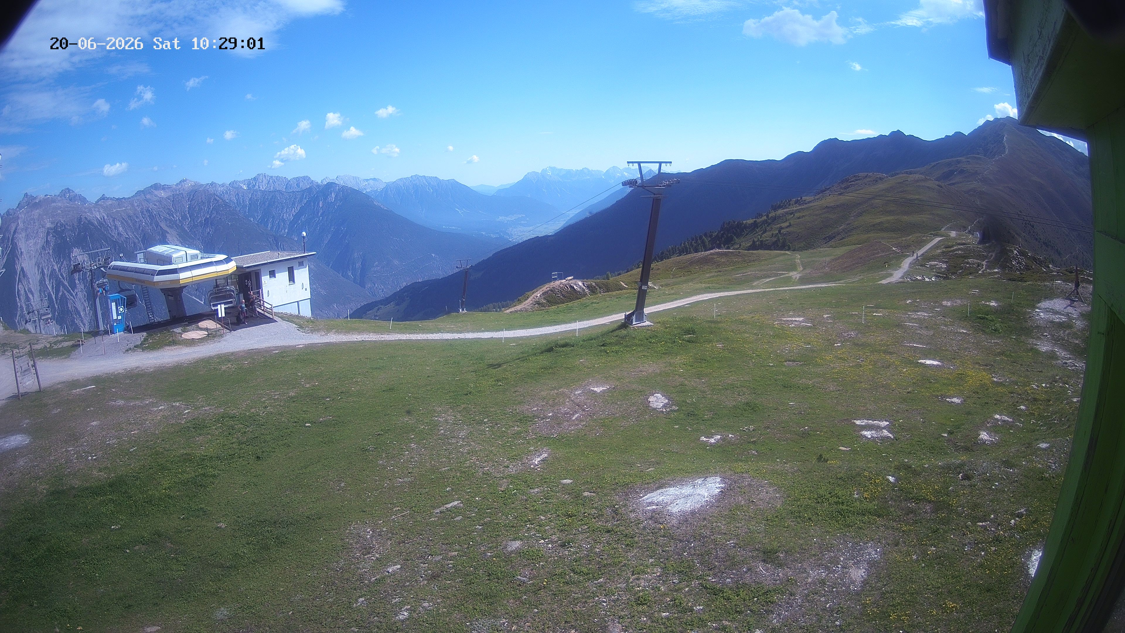 Archiv Foto Webcam Bergstation Venetbahn in Landeck