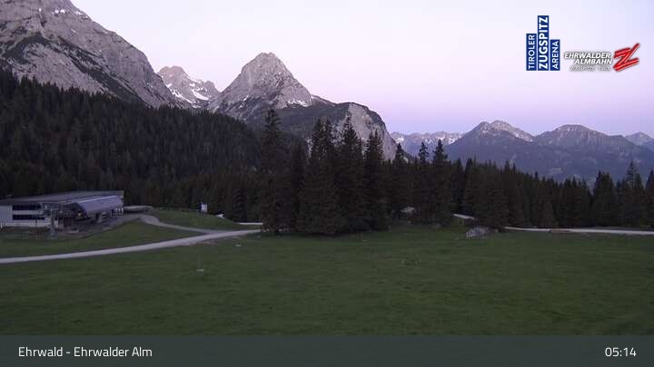 Archived image Webcam View of Ehrwalder Alm