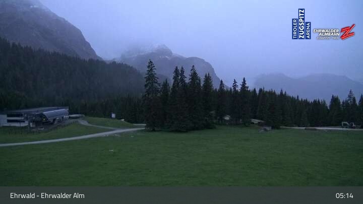 Archived image Webcam View of Ehrwalder Alm