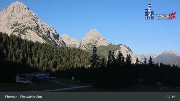 Archived image Webcam View of Ehrwalder Alm