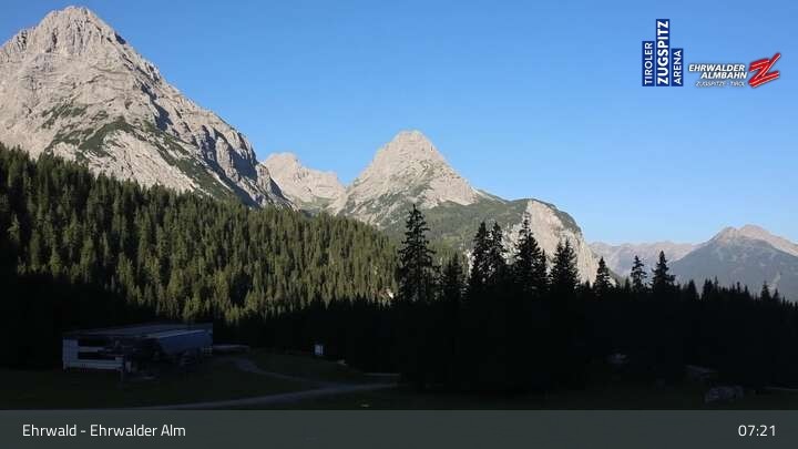 Archived image Webcam View of Ehrwalder Alm