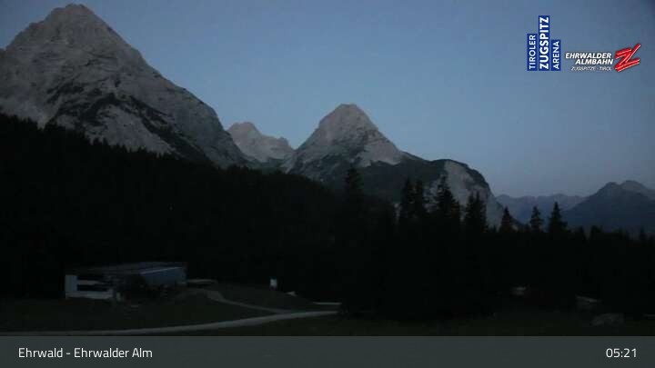 Archived image Webcam View of Ehrwalder Alm