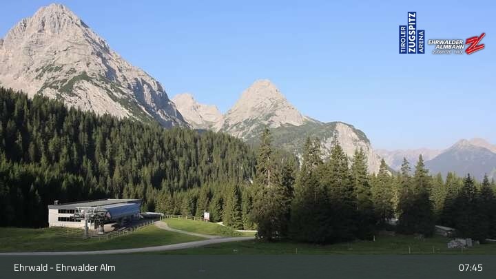 Archived image Webcam View of Ehrwalder Alm
