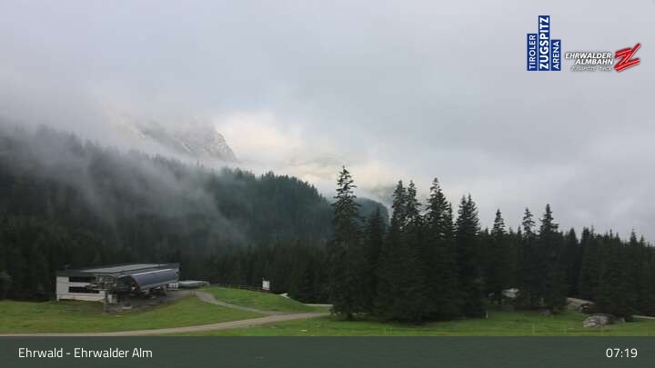 Archived image Webcam View of Ehrwalder Alm