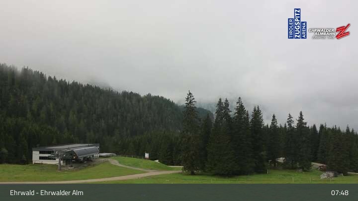 Archived image Webcam View of Ehrwalder Alm