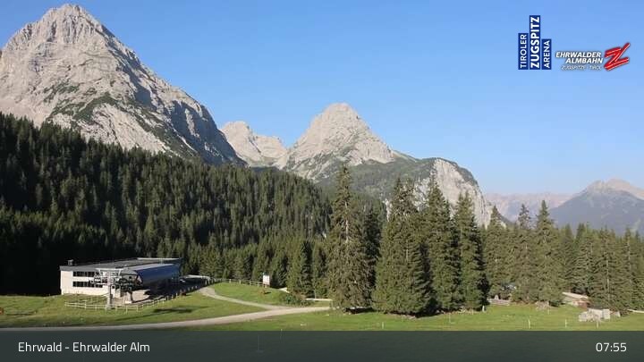 Archived image Webcam View of Ehrwalder Alm