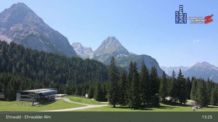 Archived image Webcam View of Ehrwalder Alm