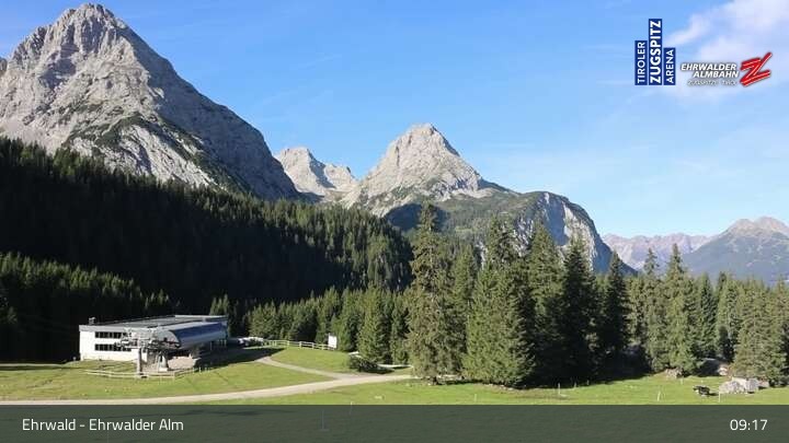 Archived image Webcam View of Ehrwalder Alm